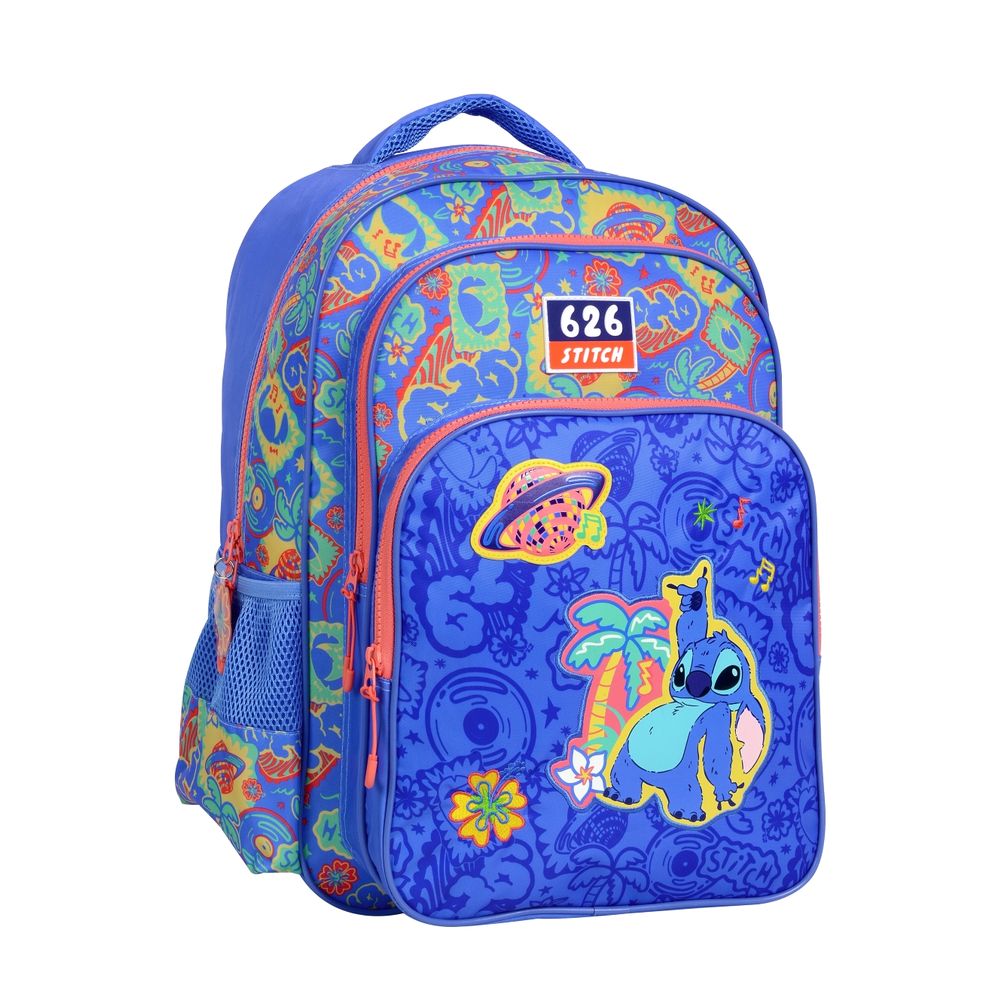 Mochila 17 Stitch Disco Espalda